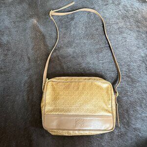 Vintage Loewe Canvas Brown Crossbody